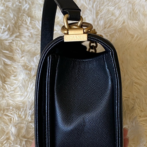 (SOLD) Chanel old med leboy Caviar w/ ruthenium - Picture 6 of 16